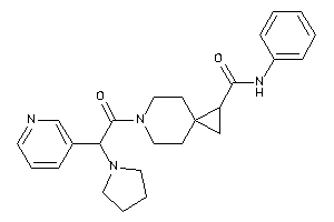 N-phenyl-6-[2-(3-pyridyl)-2-pyrrolidino-acetyl]-6-azaspiro[2.5]octane-2-carboxamide