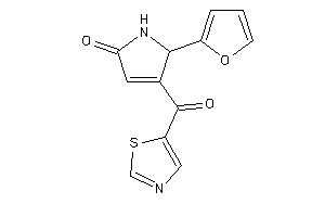 5-(2-furyl)-4-(thiazole-5-carbonyl)-3-pyrrolin-2-one