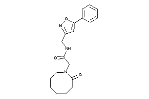 2-(2-ketoazocan-1-yl)-N-[(5-phenylisoxazol-3-yl)methyl]acetamide