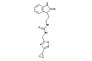 1-[(3-cyclopropyl-1,2,4-oxadiazol-5-yl)methyl]-3-[2-(2-ketoindolin-3-yl)ethyl]urea