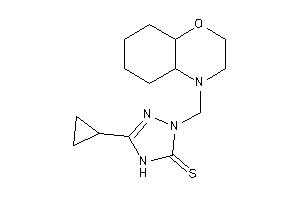 2-(2,3,4a,5,6,7,8,8a-octahydrobenzo[b][1,4]oxazin-4-ylmethyl)-5-cyclopropyl-4H-1,2,4-triazole-3-thione