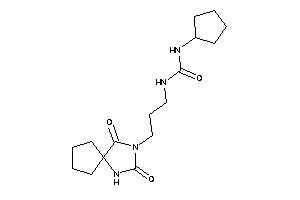 1-cyclopentyl-3-[3-(2,4-diketo-1,3-diazaspiro[4.4]nonan-3-yl)propyl]urea