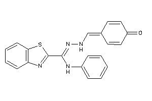 N'-[(4-ketocyclohexa-2,5-dien-1-ylidene)methylamino]-N-phenyl-1,3-benzothiazole-2-carboxamidine