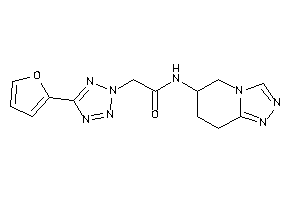 2-[5-(2-furyl)tetrazol-2-yl]-N-(5,6,7,8-tetrahydro-[1,2,4]triazolo[4,3-a]pyridin-6-yl)acetamide