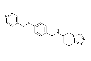 [4-(4-pyridylmethoxy)benzyl]-(5,6,7,8-tetrahydro-[1,2,4]triazolo[4,3-a]pyridin-6-yl)amine