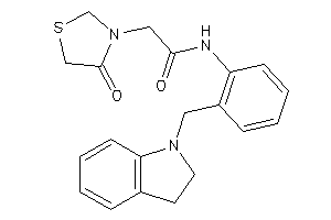 N-[2-(indolin-1-ylmethyl)phenyl]-2-(4-ketothiazolidin-3-yl)acetamide