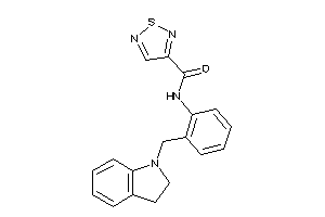 N-[2-(indolin-1-ylmethyl)phenyl]-1,2,5-thiadiazole-3-carboxamide