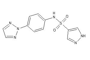 N-[4-(triazol-2-yl)phenyl]-1H-pyrazole-4-sulfonamide