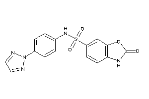 2-keto-N-[4-(triazol-2-yl)phenyl]-3H-1,3-benzoxazole-6-sulfonamide