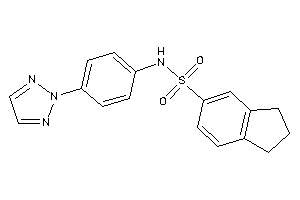 N-[4-(triazol-2-yl)phenyl]indane-5-sulfonamide