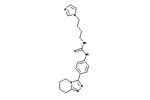 1-(4-imidazol-1-ylbutyl)-3-[4-(5,6,7,8-tetrahydro-[1,2,4]triazolo[4,3-a]pyridin-3-yl)phenyl]urea