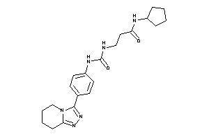 N-cyclopentyl-3-[[4-(5,6,7,8-tetrahydro-[1,2,4]triazolo[4,3-a]pyridin-3-yl)phenyl]carbamoylamino]propionamide