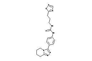 1-[3-(1,2,4-oxadiazol-5-yl)propyl]-3-[4-(5,6,7,8-tetrahydro-[1,2,4]triazolo[4,3-a]pyridin-3-yl)phenyl]urea