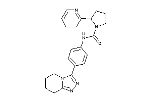 2-(2-pyridyl)-N-[4-(5,6,7,8-tetrahydro-[1,2,4]triazolo[4,3-a]pyridin-3-yl)phenyl]pyrrolidine-1-carboxamide