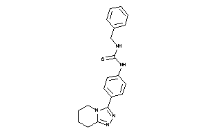 1-benzyl-3-[4-(5,6,7,8-tetrahydro-[1,2,4]triazolo[4,3-a]pyridin-3-yl)phenyl]urea