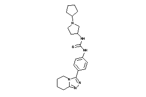 1-(1-cyclopentylpyrrolidin-3-yl)-3-[4-(5,6,7,8-tetrahydro-[1,2,4]triazolo[4,3-a]pyridin-3-yl)phenyl]urea