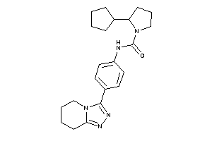 2-cyclopentyl-N-[4-(5,6,7,8-tetrahydro-[1,2,4]triazolo[4,3-a]pyridin-3-yl)phenyl]pyrrolidine-1-carboxamide