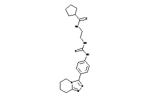 N-[2-[[4-(5,6,7,8-tetrahydro-[1,2,4]triazolo[4,3-a]pyridin-3-yl)phenyl]carbamoylamino]ethyl]cyclopentanecarboxamide