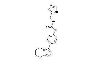 1-[4-(5,6,7,8-tetrahydro-[1,2,4]triazolo[4,3-a]pyridin-3-yl)phenyl]-3-(4H-1,2,4-triazol-3-ylmethyl)urea