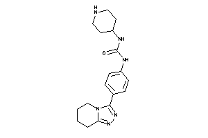 1-(4-piperidyl)-3-[4-(5,6,7,8-tetrahydro-[1,2,4]triazolo[4,3-a]pyridin-3-yl)phenyl]urea