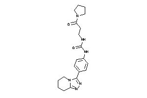 1-(3-keto-3-pyrrolidino-propyl)-3-[4-(5,6,7,8-tetrahydro-[1,2,4]triazolo[4,3-a]pyridin-3-yl)phenyl]urea