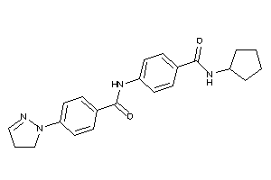 N-cyclopentyl-4-[[4-(2-pyrazolin-1-yl)benzoyl]amino]benzamide