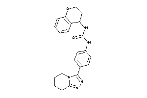 1-chroman-4-yl-3-[4-(5,6,7,8-tetrahydro-[1,2,4]triazolo[4,3-a]pyridin-3-yl)phenyl]urea