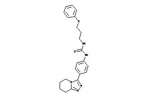 1-(3-phenoxypropyl)-3-[4-(5,6,7,8-tetrahydro-[1,2,4]triazolo[4,3-a]pyridin-3-yl)phenyl]urea