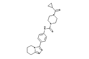 4-(cyclopropanecarbonyl)-N-[4-(5,6,7,8-tetrahydro-[1,2,4]triazolo[4,3-a]pyridin-3-yl)phenyl]piperazine-1-carboxamide