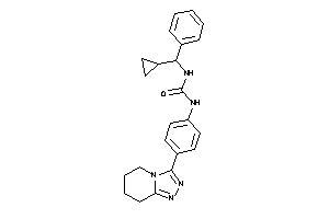 1-[cyclopropyl(phenyl)methyl]-3-[4-(5,6,7,8-tetrahydro-[1,2,4]triazolo[4,3-a]pyridin-3-yl)phenyl]urea