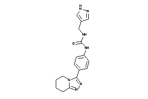 1-(1H-pyrazol-4-ylmethyl)-3-[4-(5,6,7,8-tetrahydro-[1,2,4]triazolo[4,3-a]pyridin-3-yl)phenyl]urea