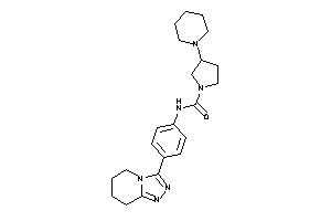 3-piperidino-N-[4-(5,6,7,8-tetrahydro-[1,2,4]triazolo[4,3-a]pyridin-3-yl)phenyl]pyrrolidine-1-carboxamide