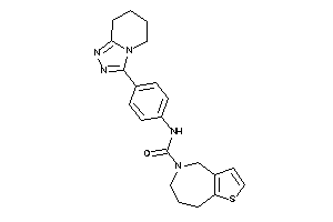 N-[4-(5,6,7,8-tetrahydro-[1,2,4]triazolo[4,3-a]pyridin-3-yl)phenyl]-4,6,7,8-tetrahydrothieno[3,2-c]azepine-5-carboxamide