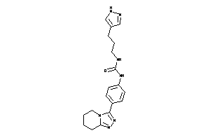 1-[3-(1H-pyrazol-4-yl)propyl]-3-[4-(5,6,7,8-tetrahydro-[1,2,4]triazolo[4,3-a]pyridin-3-yl)phenyl]urea