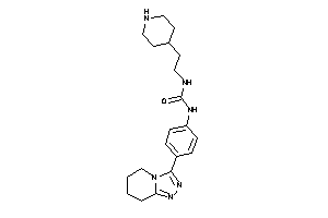 1-[2-(4-piperidyl)ethyl]-3-[4-(5,6,7,8-tetrahydro-[1,2,4]triazolo[4,3-a]pyridin-3-yl)phenyl]urea