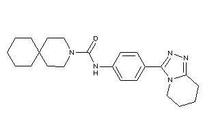 N-[4-(5,6,7,8-tetrahydro-[1,2,4]triazolo[4,3-a]pyridin-3-yl)phenyl]-3-azaspiro[5.5]undecane-3-carboxamide