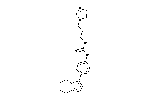 1-(3-imidazol-1-ylpropyl)-3-[4-(5,6,7,8-tetrahydro-[1,2,4]triazolo[4,3-a]pyridin-3-yl)phenyl]urea