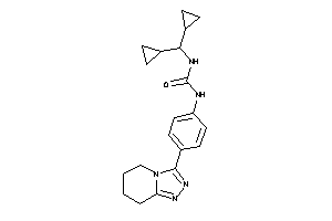 1-(dicyclopropylmethyl)-3-[4-(5,6,7,8-tetrahydro-[1,2,4]triazolo[4,3-a]pyridin-3-yl)phenyl]urea