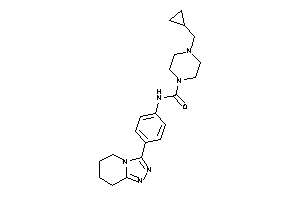 4-(cyclopropylmethyl)-N-[4-(5,6,7,8-tetrahydro-[1,2,4]triazolo[4,3-a]pyridin-3-yl)phenyl]piperazine-1-carboxamide