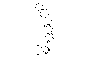 1-(1,4-dioxaspiro[4.5]decan-8-yl)-3-[4-(5,6,7,8-tetrahydro-[1,2,4]triazolo[4,3-a]pyridin-3-yl)phenyl]urea