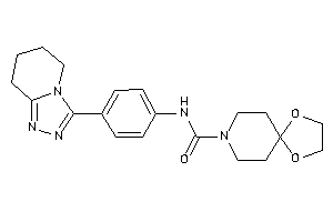 N-[4-(5,6,7,8-tetrahydro-[1,2,4]triazolo[4,3-a]pyridin-3-yl)phenyl]-1,4-dioxa-8-azaspiro[4.5]decane-8-carboxamide