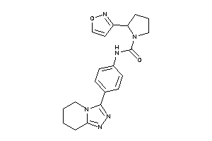 2-isoxazol-3-yl-N-[4-(5,6,7,8-tetrahydro-[1,2,4]triazolo[4,3-a]pyridin-3-yl)phenyl]pyrrolidine-1-carboxamide