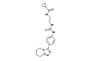 N-[2-[[4-(5,6,7,8-tetrahydro-[1,2,4]triazolo[4,3-a]pyridin-3-yl)phenyl]carbamoylamino]ethyl]cyclopropanecarboxamide