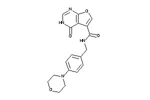 4-keto-N-(4-morpholinobenzyl)-3H-furo[2,3-d]pyrimidine-5-carboxamide