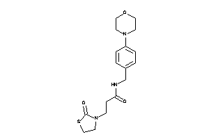 3-(2-ketothiazolidin-3-yl)-N-(4-morpholinobenzyl)propionamide