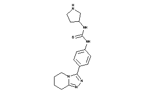 1-pyrrolidin-3-yl-3-[4-(5,6,7,8-tetrahydro-[1,2,4]triazolo[4,3-a]pyridin-3-yl)phenyl]urea