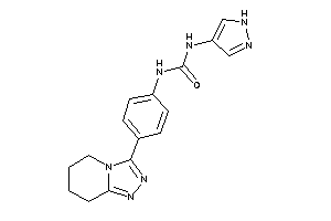 1-(1H-pyrazol-4-yl)-3-[4-(5,6,7,8-tetrahydro-[1,2,4]triazolo[4,3-a]pyridin-3-yl)phenyl]urea