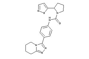 2-isoxazol-5-yl-N-[4-(5,6,7,8-tetrahydro-[1,2,4]triazolo[4,3-a]pyridin-3-yl)phenyl]pyrrolidine-1-carboxamide