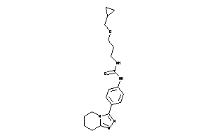 1-[3-(cyclopropylmethoxy)propyl]-3-[4-(5,6,7,8-tetrahydro-[1,2,4]triazolo[4,3-a]pyridin-3-yl)phenyl]urea