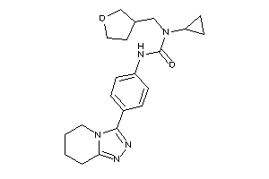 1-cyclopropyl-1-(tetrahydrofuran-3-ylmethyl)-3-[4-(5,6,7,8-tetrahydro-[1,2,4]triazolo[4,3-a]pyridin-3-yl)phenyl]urea